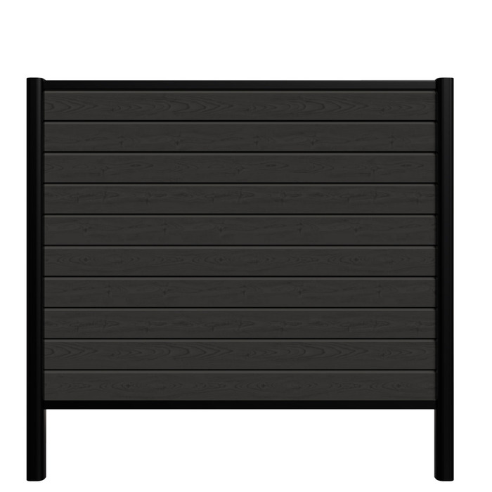Kirkedal Alu Light hegn startsæt sort 128 x 150 cm